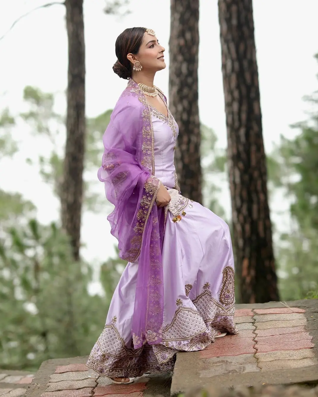 Malvi Malhotra Photoshoot In Violet Gown